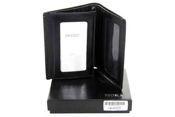 Soft Leather 6 Credit Card 3 ID Window Gift Box