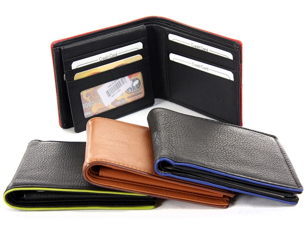 Superior Leather BiFold 8 Credit Card 1 ID Window