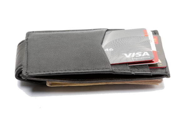 Leather Slim Design Magnetic Money Clip 3 Credit Card Holder