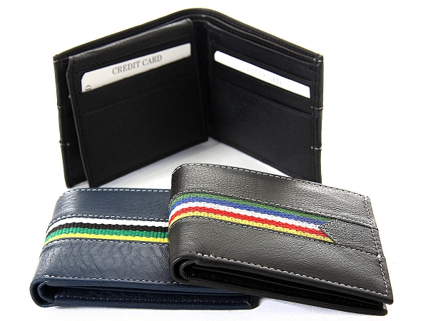 Double Bill Leather Bifold 9 Credit Cards 1 ID Window