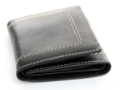 Leather Trifold 4 Credit Card 1 ID Window Stitched Exterior