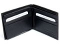 Leather 9 Credit Card Id Window Bifold Double Bill