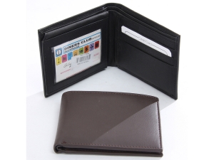 Double Bill Leather Bifold 6 Credit Card 2 Id Windows