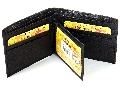 Mens 8 Credit Card 2 ID Window BiFold Leather