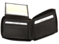 BiFold Double Bill Zip Around 6 Credit Card 3 ID Window Zippered Wallet