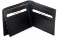 Leather 9 Credit Card ID Window Bifold Double Bill