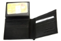 Leather 9 Credit Card ID Window Bifold Double Bill