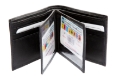 Leather Bifold 12 Credit Card Slot 2 ID Window