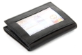Trifold 6 Credit Card 2 ID Mens Leather Wallet