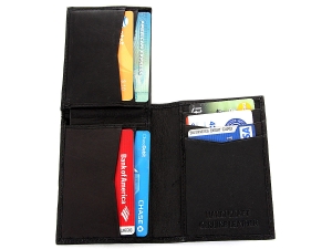 Leather Bifold 7 Credit Card 1 ID Window