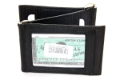 Leather Dual Money Clip Credit Card ID Holder