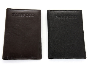 World Travel Handcrafted Leather Passport Holder