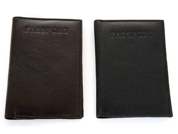 World Travel Handcrafted Leather Passport Holder