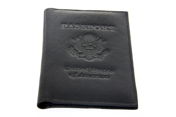 World Travel Handcrafted Leather Passport Holder