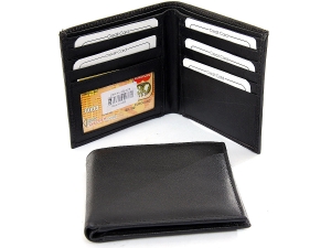 Leather BiFold Double Bill 8 Credit Card