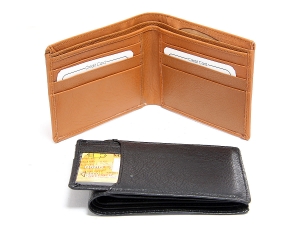 Leather 6 Credit Card ID Window BiFold