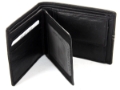 Leather Bifold 6 Credit Card Slots 1 Id Window Stitch Design