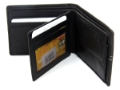 Leather Bifold 6 Credit Card Slots 1 Id Window Stitch Design