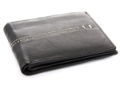 Leather Bifold 6 Credit Card Slots 1 Id Window Stitch Design