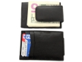 Lot of 12 Leather Slim Magnetic Money Clip 3 Credit Card Wholesale Dozen