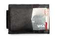Leather Slim Design Magnetic Money Clip 3 Credit Card Holder