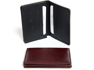 RFID Blocking Leather Credit Card & Id Holder Slim Design