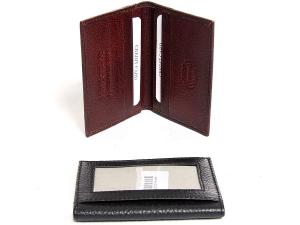 RFID Blocking Genuine Leather Credit Card & Id Holder Slim Design Wallet