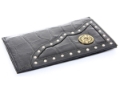 Check Book Leather Wallet
