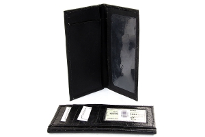 Crocodile Embossed Checkbook Wallet