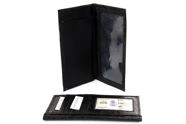 Crocodile Embossed Checkbook Wallet
