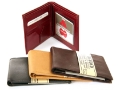 Mens Double Bill Bifold Leather Wallet