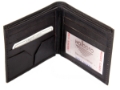 Mens Double Bill Bifold Leather Wallet