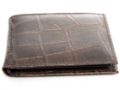 Leather Bifold 7 Credit Card 1 Id Window Crocodile Embossed