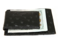 Ostrich Embossed Leather Slim Magnetic Money Clip 3 Credit Card Holder