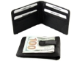 Leather Money Clip Slim Design Credit Card Id Holder