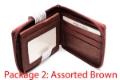 Wholesale lot of 12 Mens Bifold Trifold Leather Wallets