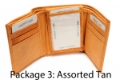 Wholesale lot of 12 Mens Bifold Trifold Leather Wallets