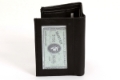Leather TriFold 6 Credit Card 2 ID Window
