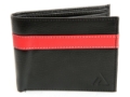 Vegan Faux Leather 3 Credit Card Double Bill Bifold 