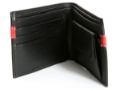 Vegan Faux Leather 3 Credit Card Double Bill Bifold 