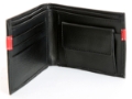 Vegan Faux Leather 3 Credit Card Double Bill Bifold 