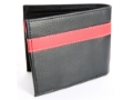 Vegan Faux Leather 3 Credit Card Double Bill Bifold 