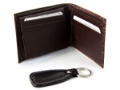 Gift Box 7 Credit Card Slot Double Bill with Key Ring