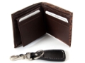 Gift Box 7 Credit Card Slot Double Bill with Key Ring